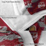 personalized umass minutemen mickey red blanket best selling