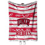 personalized unlv rebels floral stripes red white blanket best selling