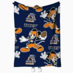 personalized utep miners mickey blue blanket best selling