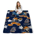 personalized utep miners mickey blue blanket best selling