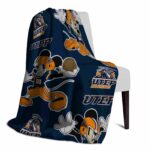 personalized utep miners mickey blue blanket best selling