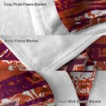 personalized virginia tech hokies floral stripes maroon white blanket best selling