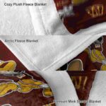 personalized washington commanders mickey burgundy blanket best selling