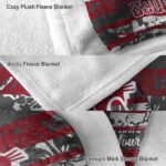 personalized washington state cougars floral stripes crimson white blanket best selling