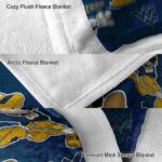 personalized west virginia mountaineers mickey blue blanket best selling