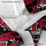 personalized western kentucky hilltoppers floral stripes red white blanket premium grade
