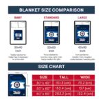 personalized winnipeg jets paint strokes blue white blanket trendy