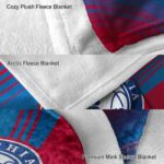 philadelphia 76ers diagonal stripes blue blanket best selling