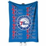 philadelphia 76ers fan pride blue blanket best selling