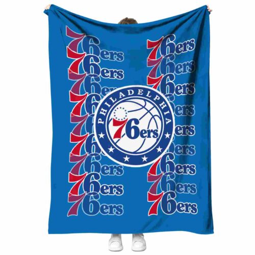 philadelphia 76ers fan pride blue blanket best selling