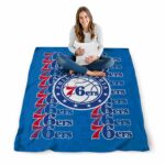 philadelphia 76ers fan pride blue blanket best selling