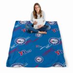 philadelphia 76ers fan spirit blue blanket best selling