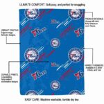 philadelphia 76ers fan spirit blue blanket best selling