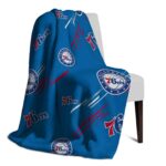 philadelphia 76ers fan spirit blue blanket best selling