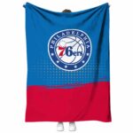 Philadelphia 76ers Gradient Dots Blue Blanket 1 philadelphia 76ers gradient dots blue blanket best selling