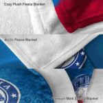 philadelphia 76ers gradient dots blue blanket best selling