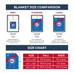 philadelphia 76ers grunge texture blue blanket best selling