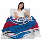 philadelphia 76ers paint streaks blue white blanket best selling