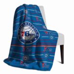 philadelphia 76ers striped pattern blue blanket top rated