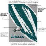 philadelphia eagles brushstrokes green white blanket new arrival