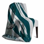 philadelphia eagles brushstrokes green white blanket top rated