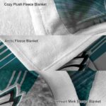 philadelphia eagles diagonal stripes green blanket premium grade