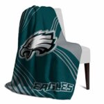 philadelphia eagles diagonal stripes green blanket top rated
