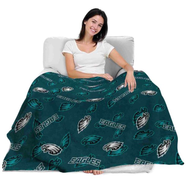 philadelphia eagles diehard fans green blanket latest model