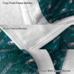 philadelphia eagles diehard fans green blanket premium grade