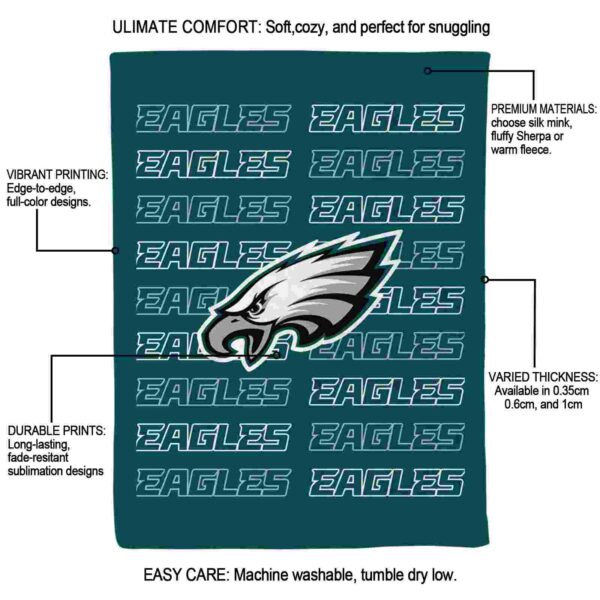 philadelphia eagles fan pride green blanket new arrival