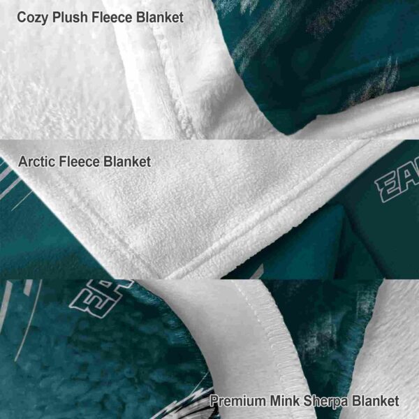 philadelphia eagles fan spirit green blanket premium grade
