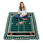 philadelphia eagles football field green blanket high quality