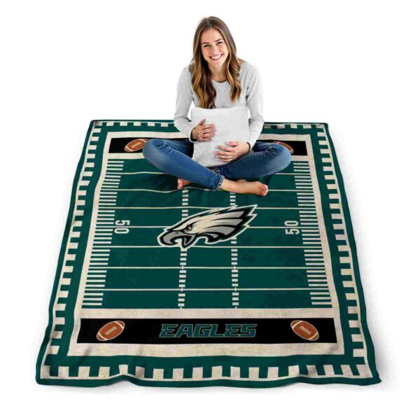 philadelphia eagles football field green blanket high quality