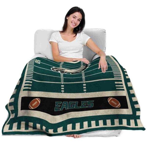 philadelphia eagles football field green blanket latest model