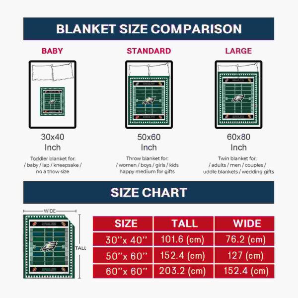 philadelphia eagles football field green blanket trendy
