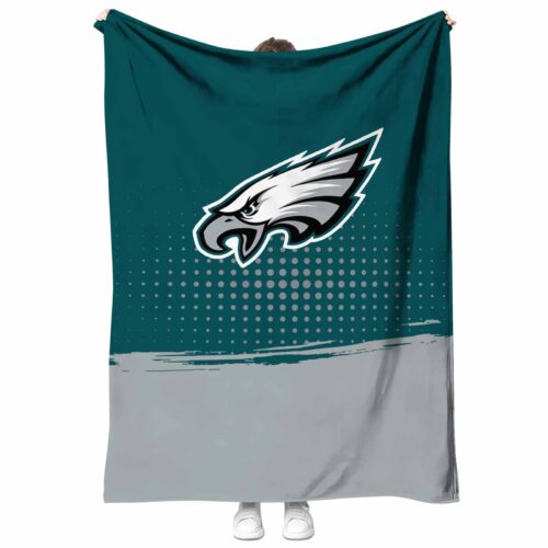 philadelphia eagles gradient dots green blanket best selling