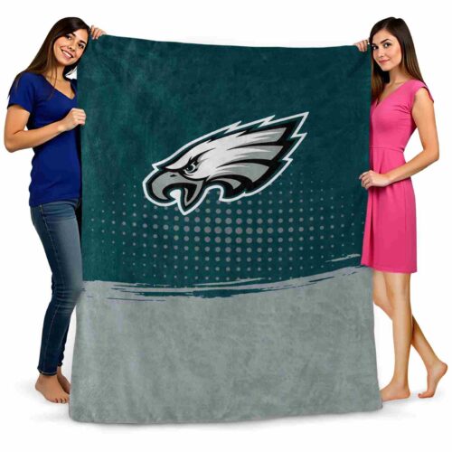 philadelphia eagles gradient dots green blanket fashion forward