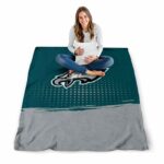 philadelphia eagles gradient dots green blanket high quality
