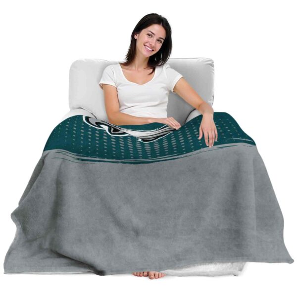 philadelphia eagles gradient dots green blanket latest model