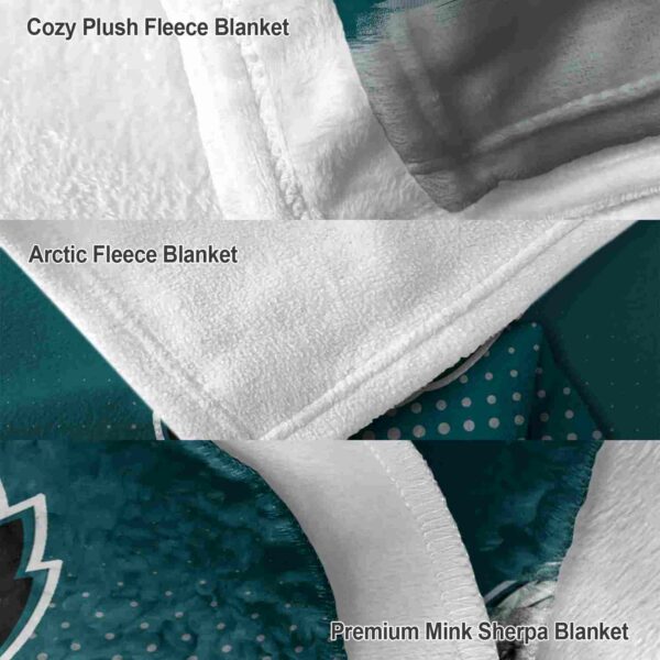 philadelphia eagles gradient dots green blanket premium grade