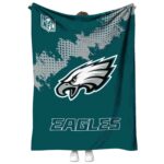 philadelphia eagles grunge texture green blanket best selling