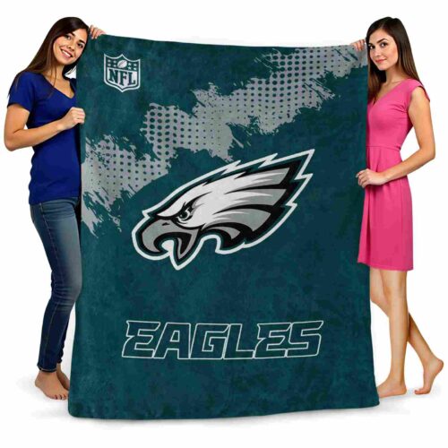 philadelphia eagles grunge texture green blanket fashion forward
