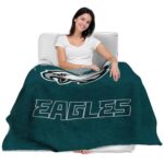 philadelphia eagles grunge texture green blanket best selling