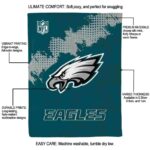 philadelphia eagles grunge texture green blanket best selling
