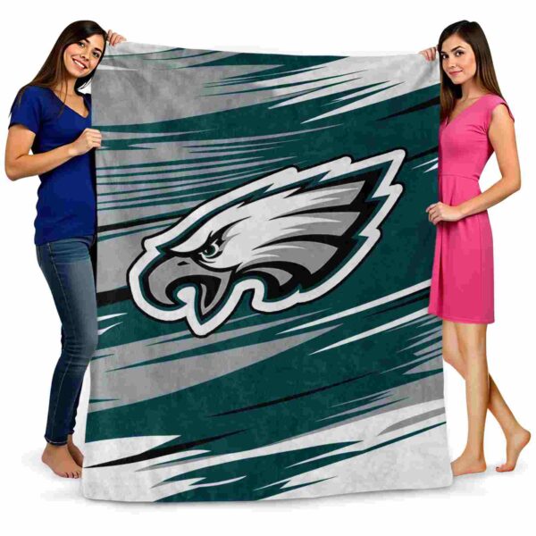 philadelphia eagles paint streaks green white blanket fashion forward