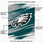 philadelphia eagles paint streaks green white blanket new arrival