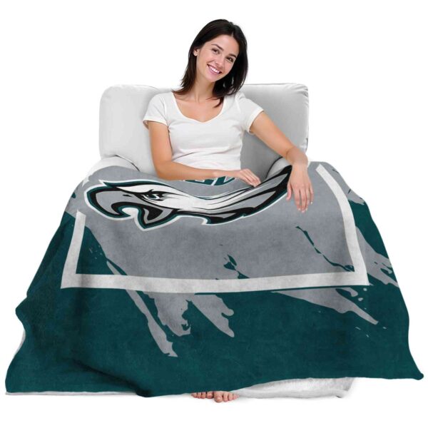 philadelphia eagles splatter effect green blanket latest model