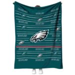 philadelphia eagles striped pattern green blanket best selling