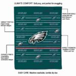 philadelphia eagles striped pattern green blanket new arrival