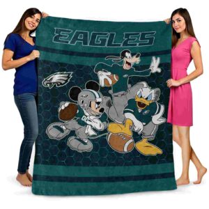 philadelphia eagles three musketeers green blanket fashion forward